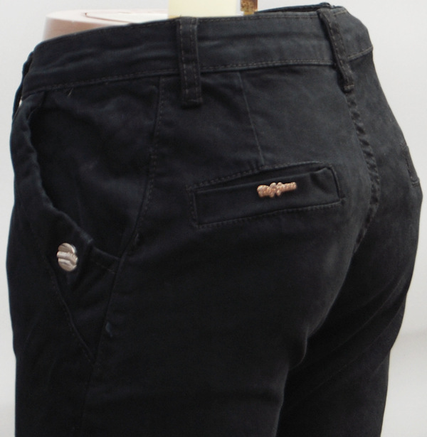 8509春装新款<em>女裤 流行色</em>军绿显瘦女式小脚牛