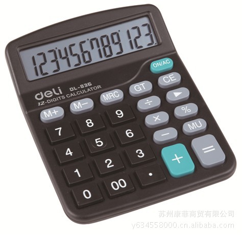 得力 836 计算器 百分比齐各一般计算机功能 图