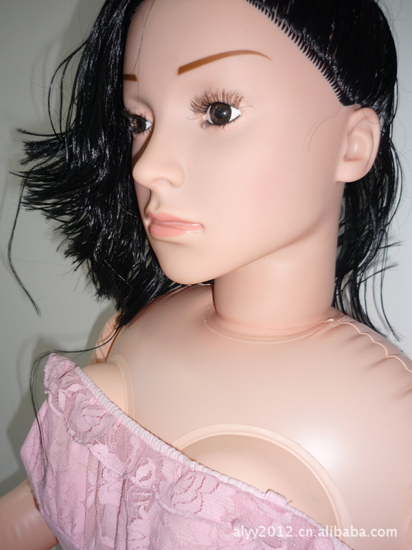 产家直销成人用品 黑发<em>亚洲美女充气</em>娃娃 立体