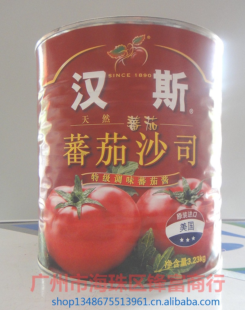 供应地扪番茄沙司6*3.26kg 地们茄汁