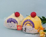 供应GS01樱桃花卷蛋糕毛巾|节庆礼品|厂家直销|促销产品新奇特