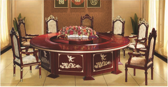 实木家具餐桌酒店家具电动家具自动家具自动圆