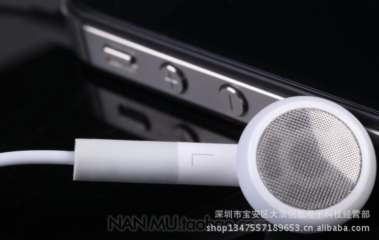 廠傢直銷 蘋果iphone4/4s藍板帶麥線控耳機 蘋果原裝音質手機耳機工廠,批發,進口,代購