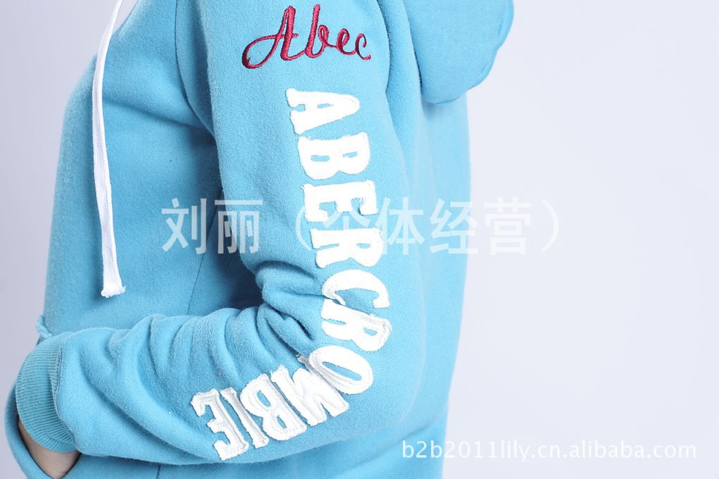 AF 外贸原单 <em>女卫衣</em> 厚 <em>加绒开衫</em> 外套 款号995