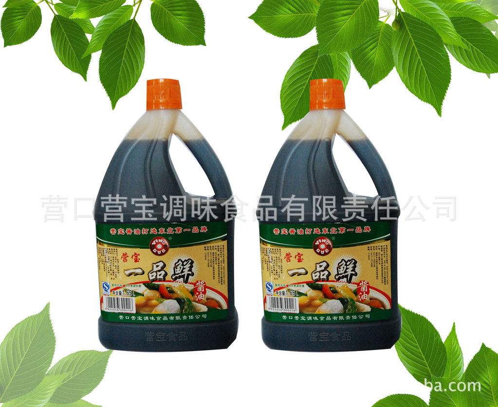适用于蘸食,烹调各式菜肴或调拌食品,饮料 调味品 酱油 营宝一品鲜