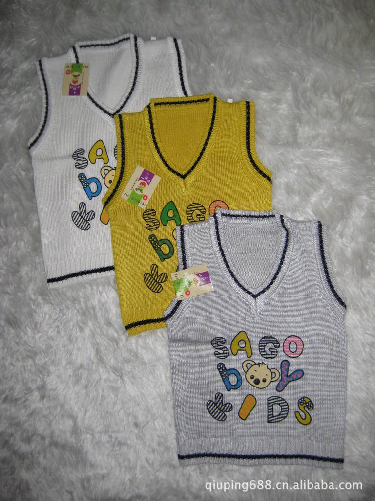 毛衣<em>背心</em>批发童装背心毛衣针织<em>马甲背心英文</em>男
