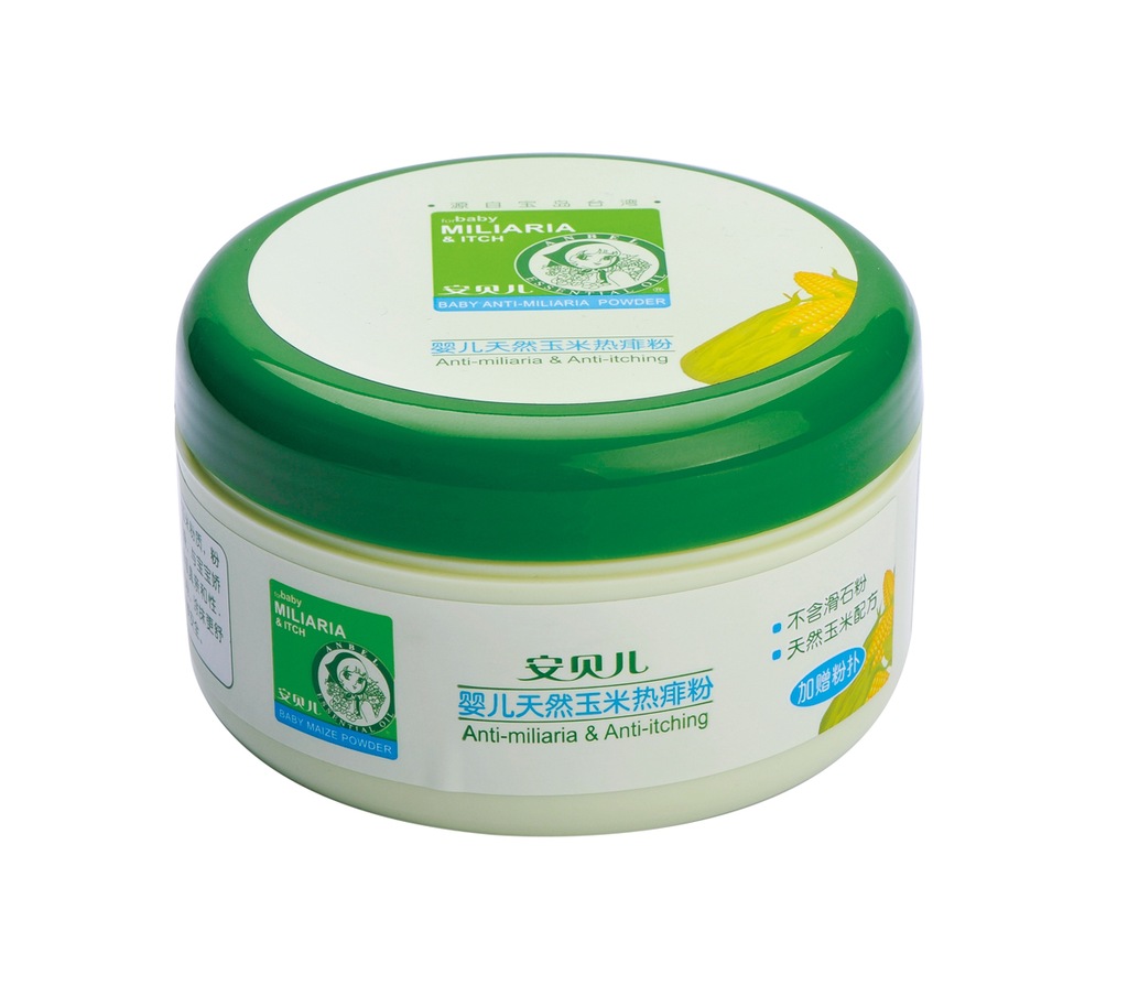 厂家批发 安贝儿有机草本 婴儿天然玉米热痱粉