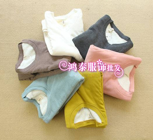 秋冬 加绒加厚打底衫 <em>长袖</em>T恤<em>女</em> 中长款 <em>保暖内</em>
