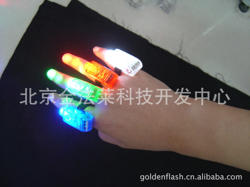 投影手指灯,led戒指,礼品灯,发光首饰 flashing finger light图片_3