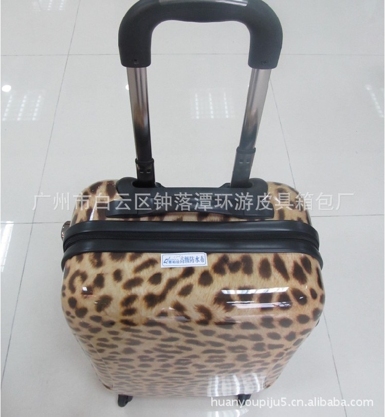 【海滩直销厂家性感PC拉杆箱,v海滩ABS旅行箱豹纹性感4好感度修改器图片