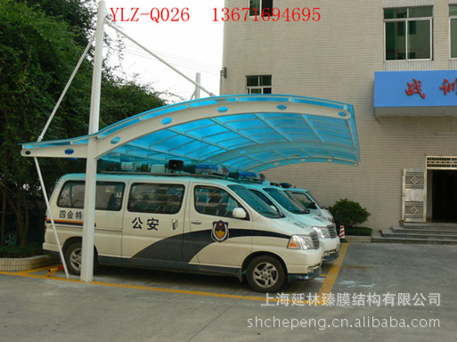 2012新款 阳光板 汽车棚 停车棚 上海延林臻 厂