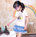 2012热销韩版童裙 牛仔裙 童公主裙 全棉女童牛仔半身裙 30259
