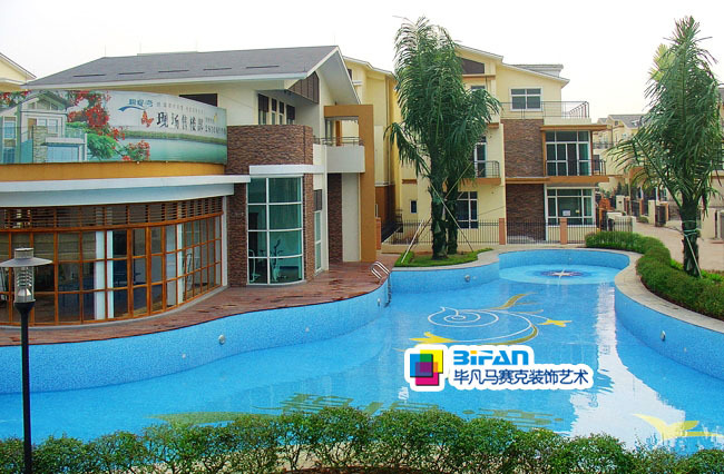 【精品建筑制造】金牌毕凡马赛克泳池拼图 色