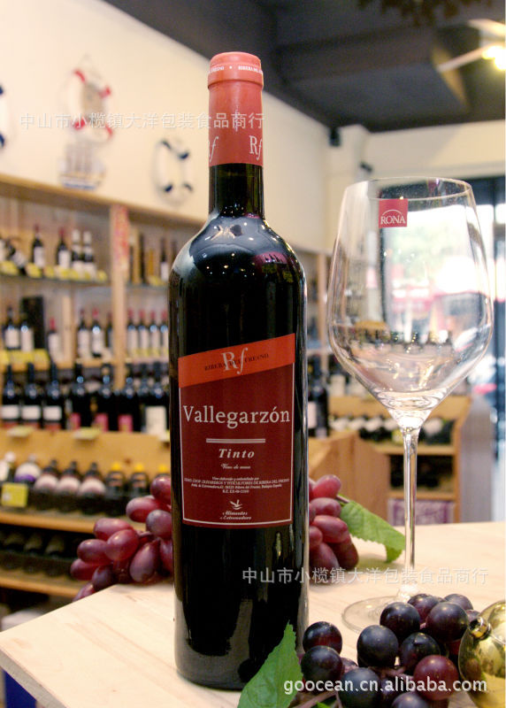 【西班牙红牌山谷干红 葡萄酒 原装进口葡萄酒