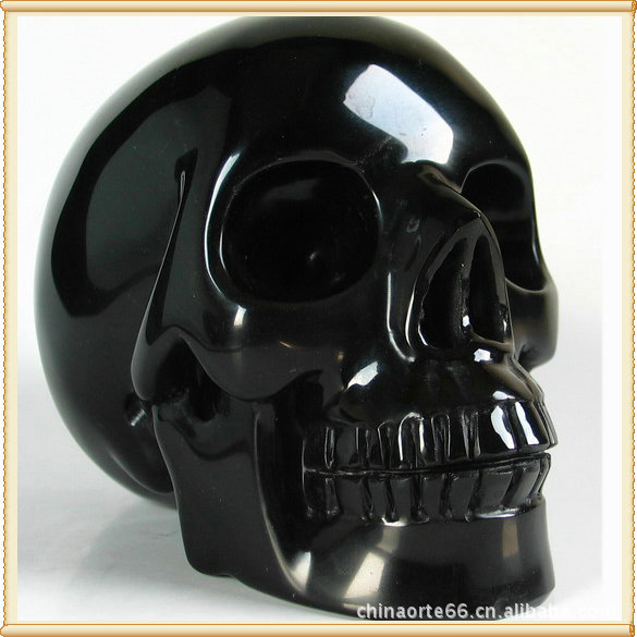 【精美】供应全透明水晶骷髅头 支持定做各式