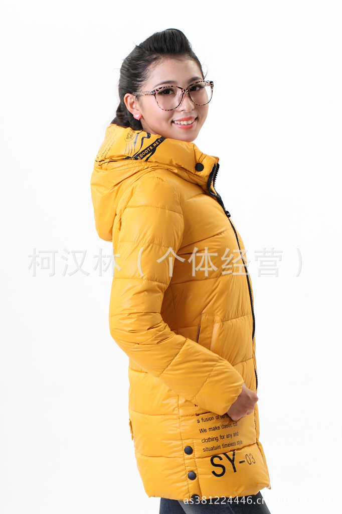 原单原冬季2012新款<em>女士棉服长款</em>羽绒服 韩版