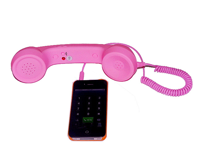 【iPhone4 4S复古电话座 手机听筒 防辐射大话
