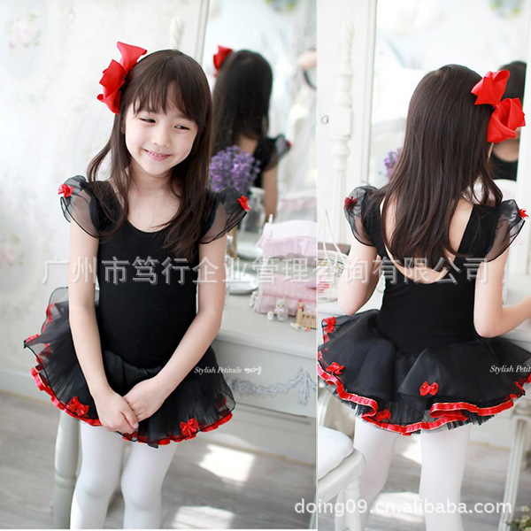 儿童芭蕾舞裙表演纱裙 女童舞蹈裙舞蹈服练功服 演出服装批发655