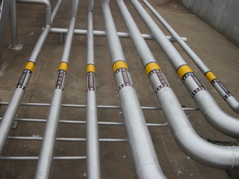 其他安全防护设备-油田管道标识 警示标识 管道