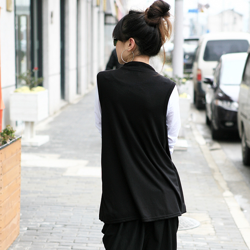 2012春装新款韩版<em>时尚女士</em>修身马甲帅气<em>开衫</em>