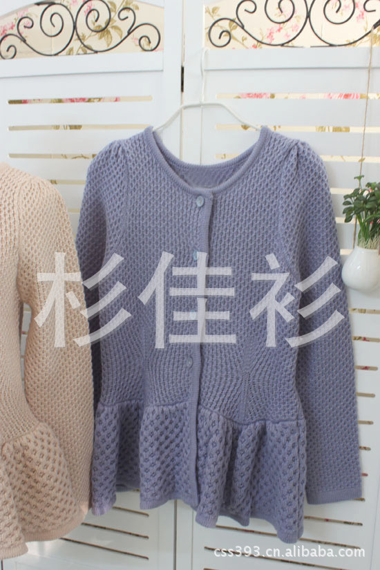 【<em>含羊毛</em> 不<em>起球</em> 2012秋冬新款 单排扣大叶摆针