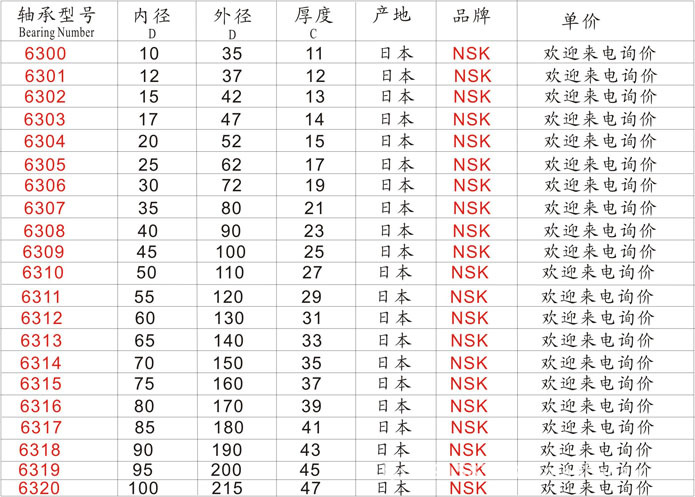 滚动轴承 现货特价供应日本 nsk 进口 6313zz轴承    因轴承型号