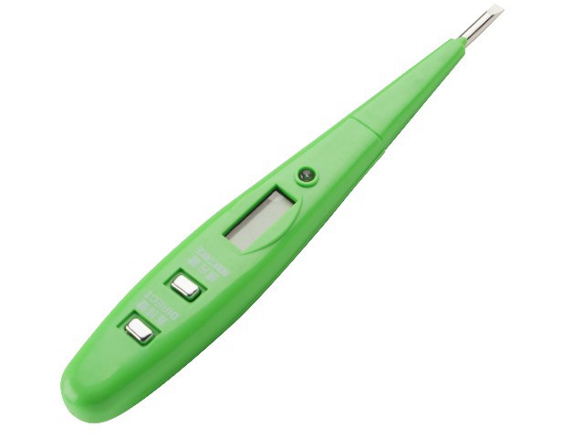 【数字电笔 数显电笔 绿色 带灯 带电池】