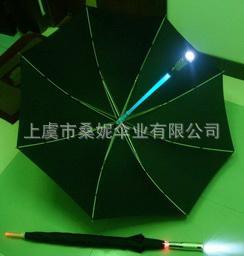 2012年热销的尾骨有LED五彩灯的伞,由3节7号