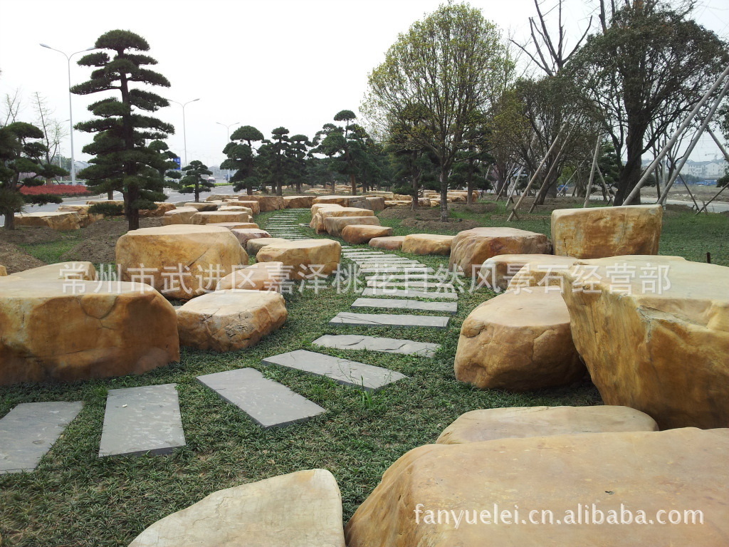 别墅水池园林石50-100CM花园造景天然石 泰山石灰色造型摆景石头-阿里巴巴