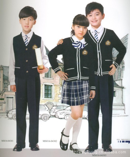 供应批发高中生校服 初中生运动校服 小学生英伦风校服 校服定做