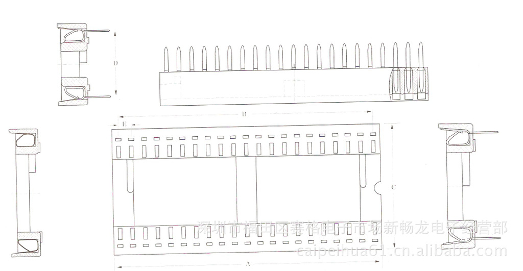 【IC插座-1.778间距优质芯片插座 集成块sock