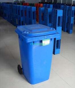 塑料模-垃圾桶 推车型 大容积 清洁桶 模具-塑料