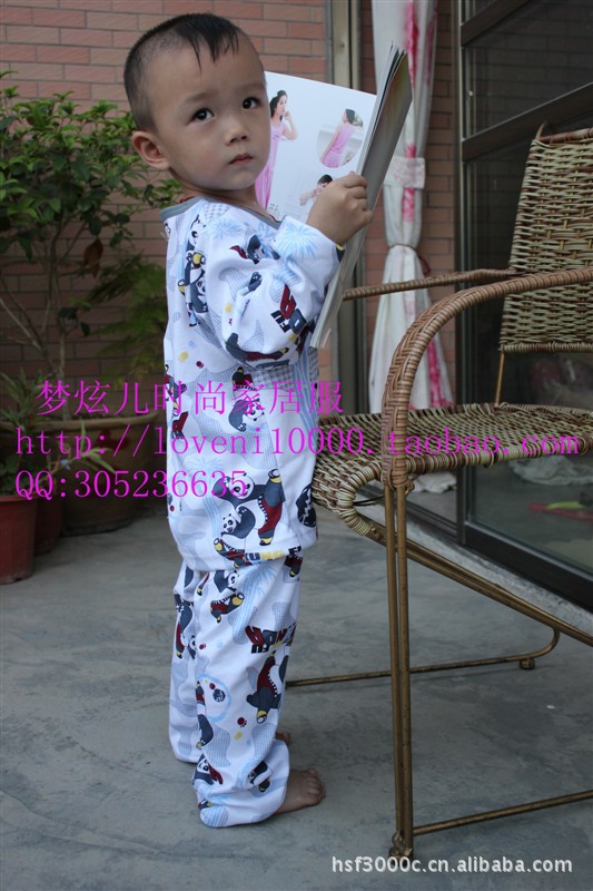 【<em>儿童睡衣</em> 功夫<em>熊猫</em> <em>儿童</em>家居服 长袖<em>睡衣</em> <em>小孩</em>