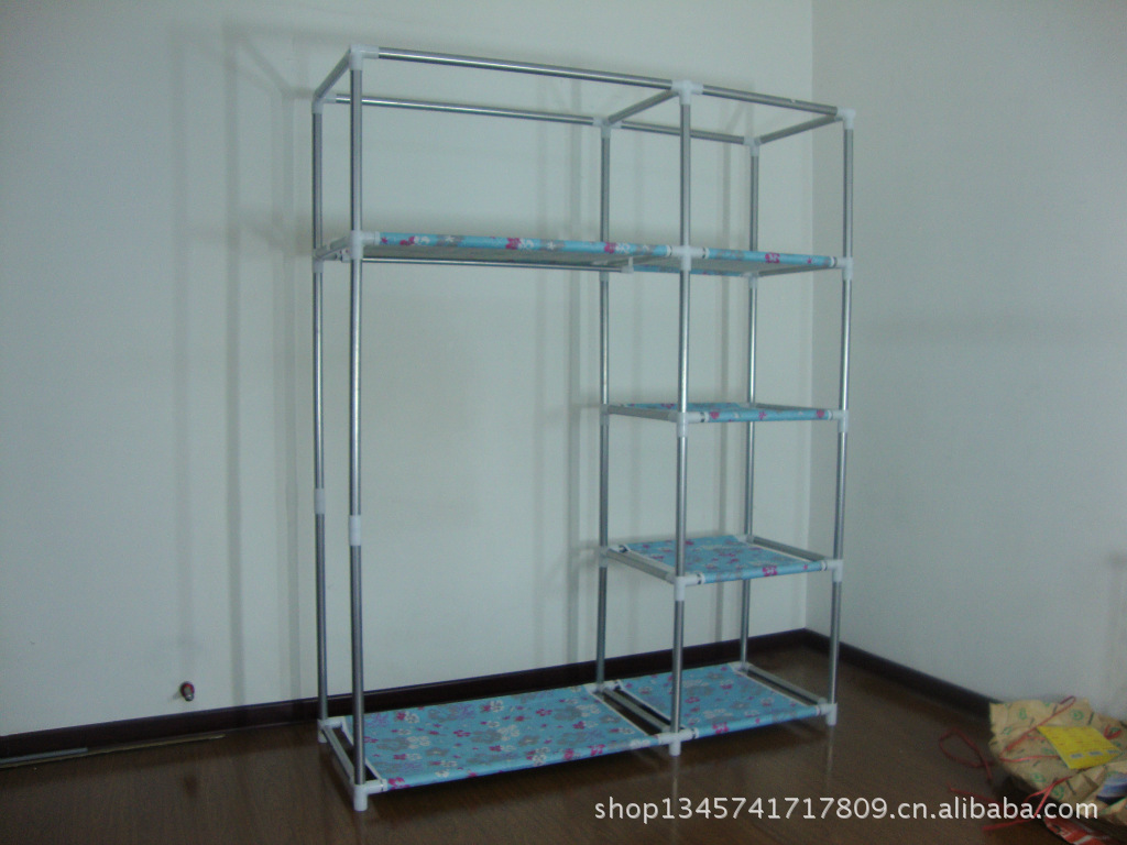 银鑫25大粗圆管推拉式布衣柜图片,银鑫25大粗