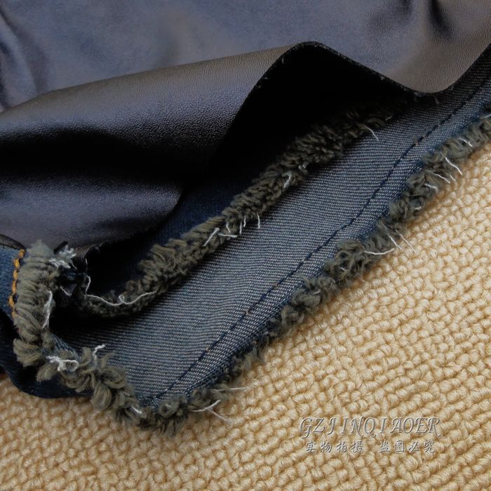 【冬款2012新款深色<em>牛仔短裤</em>打底靴裤热裤皮