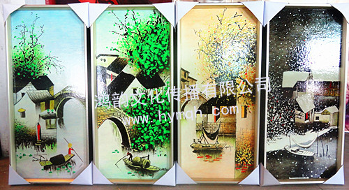 【装饰画 无框画 漆画装饰画 大型壁画 鸿韵画业