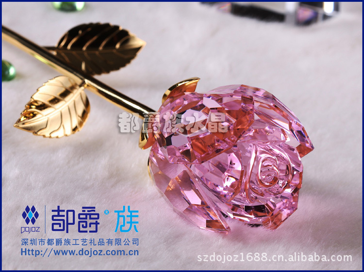 紫水晶玫瑰花 情人节礼物 新年生日礼物 求婚创意结婚