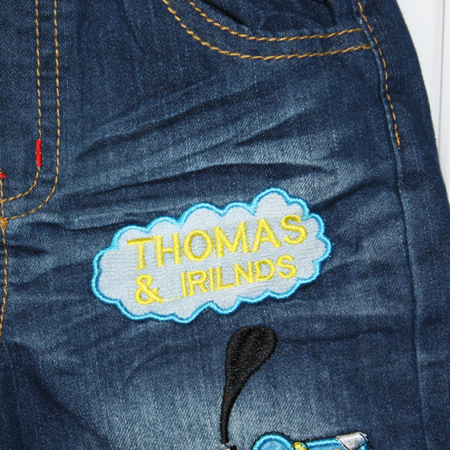 2012夏装新款<em>牛仔短裤</em> 时尚韩版 <em>蓝精灵</em>图案 虎