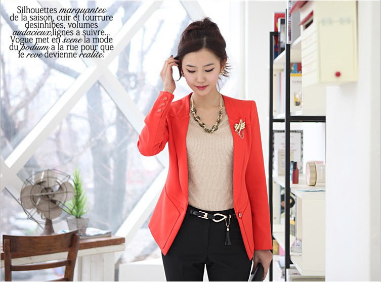OL通勤风格服饰 <em>日韩新款女装</em> 一粒扣小西装送