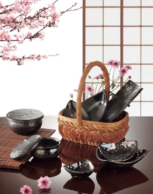 厂家直销 日韩料理餐具 高脚菊花盅(米字)