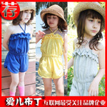 2012童装夏装 爱儿布丁 盛夏吊带裤 吊带衫 童装批发