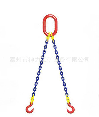 【双腿v双腿链条索具起重链条现货链条电杆吊索具水泥设备图片