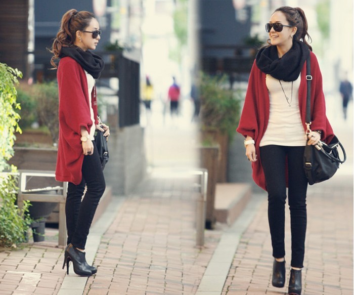 【(质量超好)蝙蝠<em>个性毛衣</em>宽松<em>开衫</em>外套韩版孕