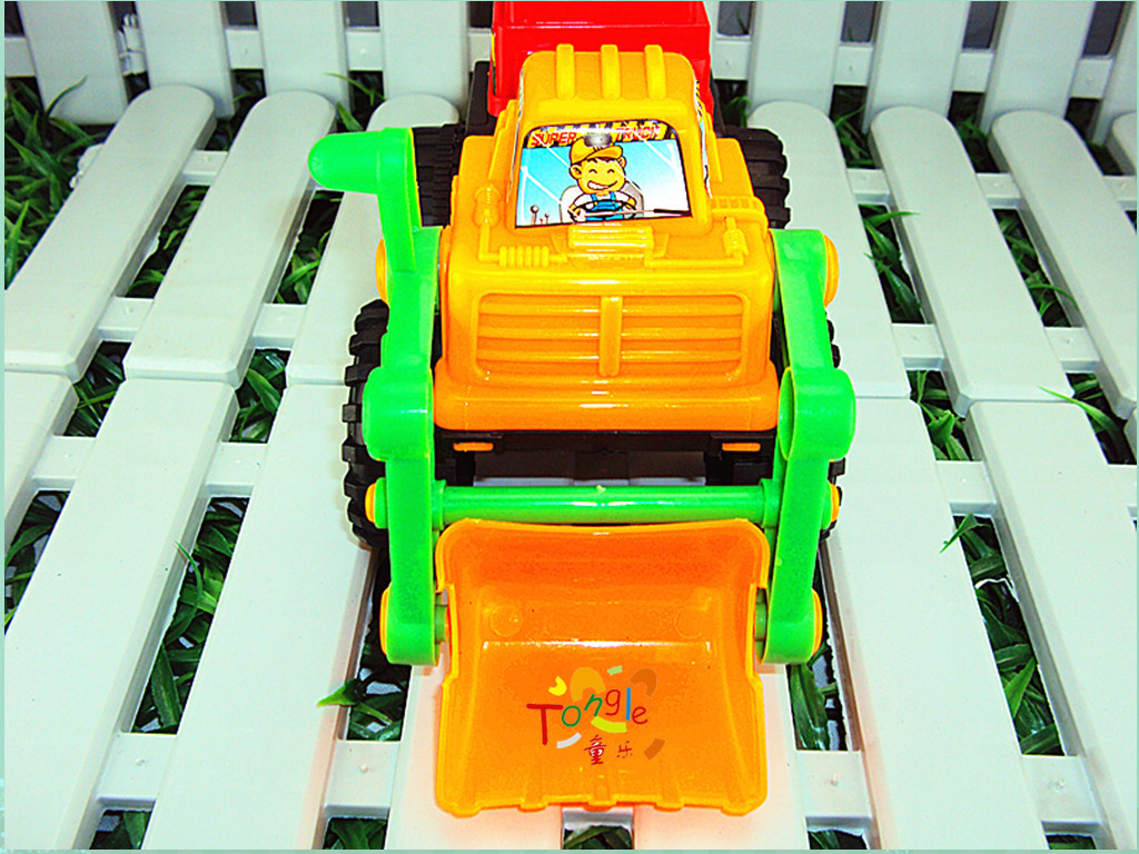 玩具批发供应小额惯性玩具车29CM动力铲车勾