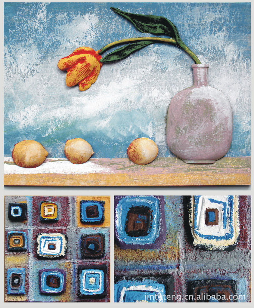 油画 装饰画 抽象画 塑料<em>相框</em> 玻璃<em>相框</em> <em>数字</em>油