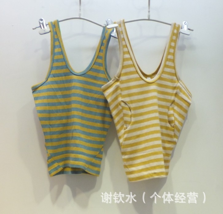 68019 条纹2色吊带<em>马甲女宝宝</em>百搭<em>背心</em>吊带衫