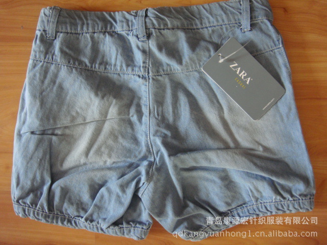 【<em>zara</em>真品<em>牛仔短裤</em> 青岛外贸<em>童</em>裤 儿童休闲裤