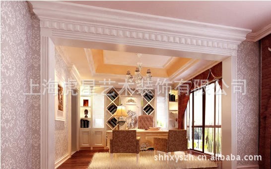 石膏线花样多,安装客厅,房间顶部美观,漂亮价格
