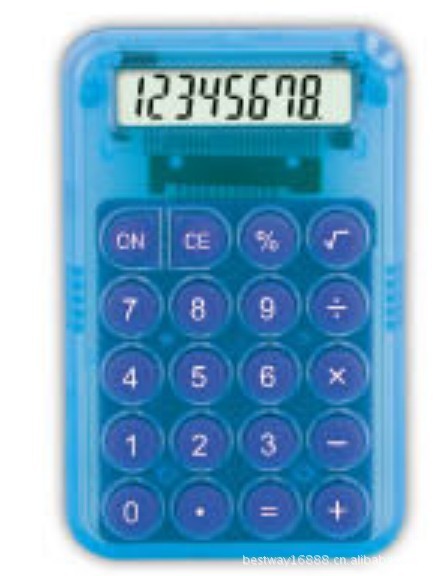 厂家供应透明计算器 多功能透明计算器 半透明