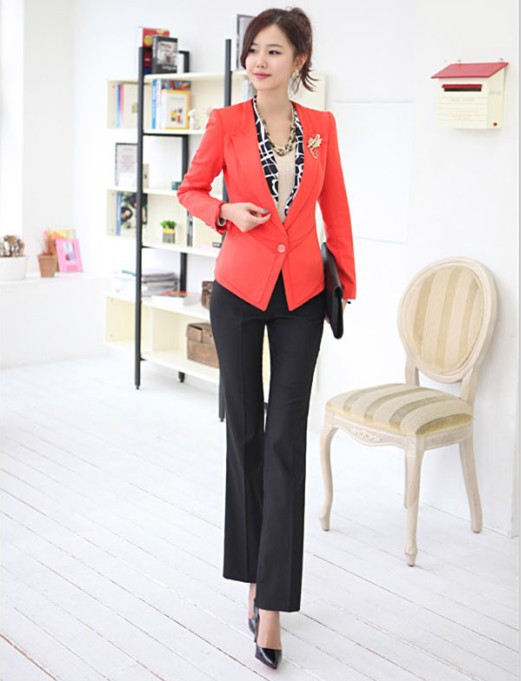 OL通勤风格服饰 <em>日韩新款女装</em> 一粒扣小西装送